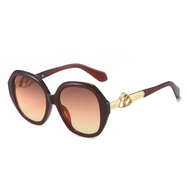 Women's Oversized Sunglasses with Golden Accents Stornfield