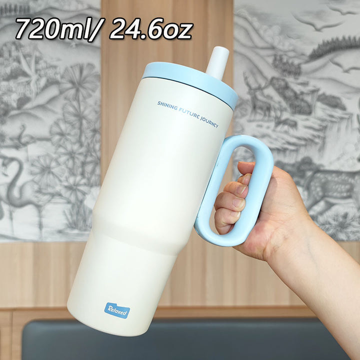 Women insulated drinking container with ergonomic handle Stornfield