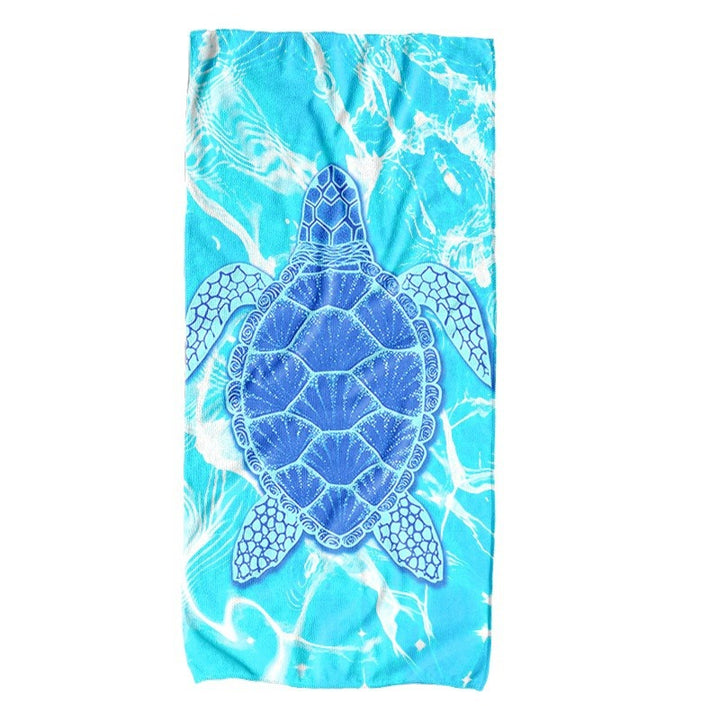 Beach towel with creative turtle pattern Stornfield