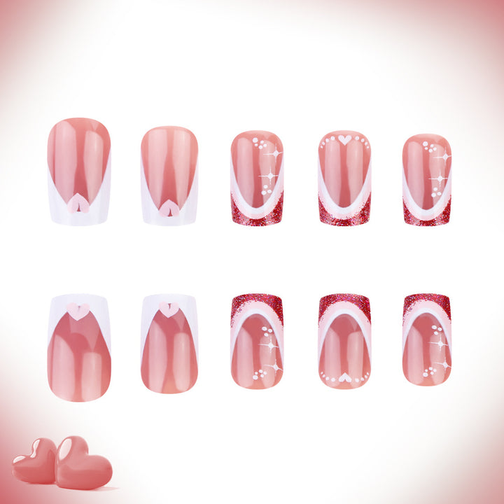 Elegant French Tip Gel Nail Set Stornfield
