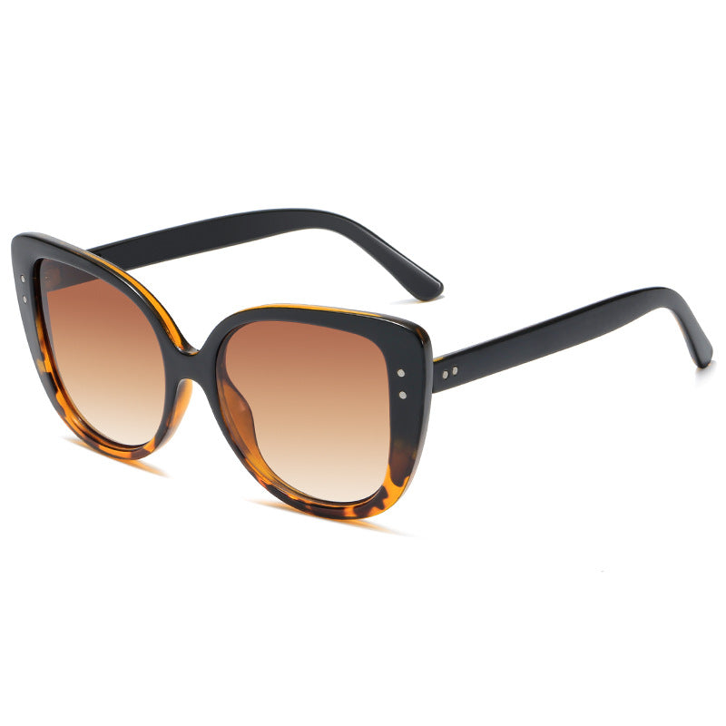 Ladies glamorous oversized sunglasses withElegant transparent frame Stornfield