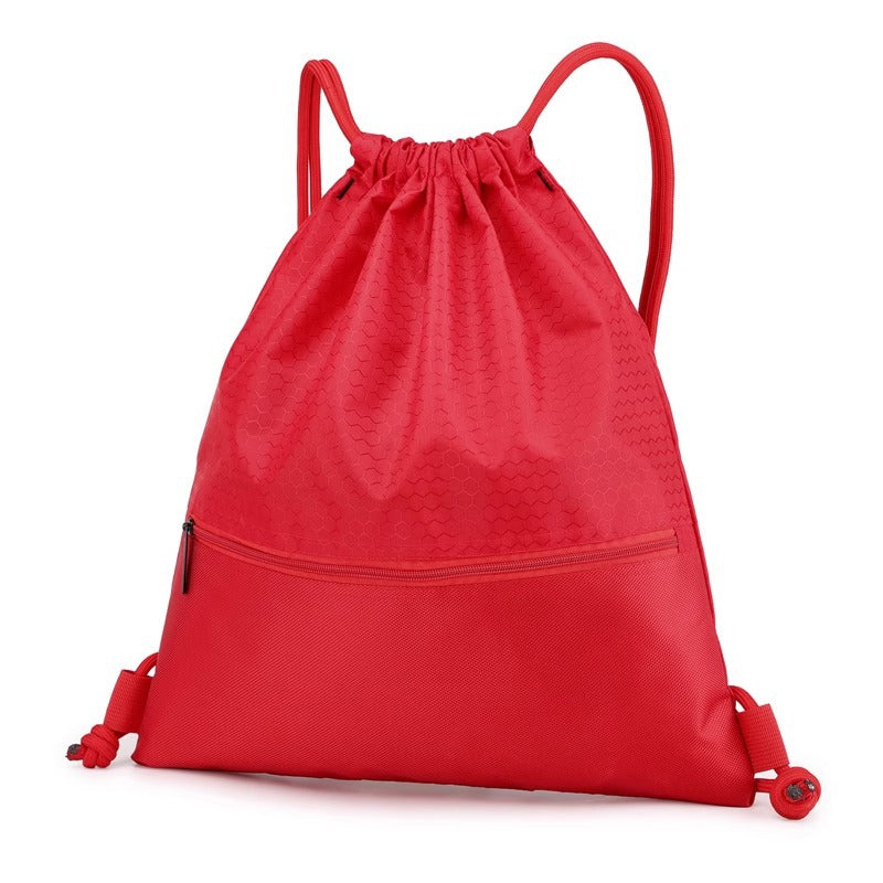Honeycomb Patterned Drawstring Gym Bag Stornfield