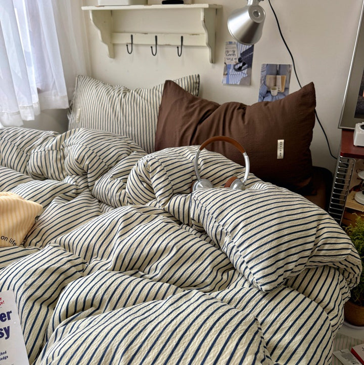 Striped Cozy Duvet Cover Set