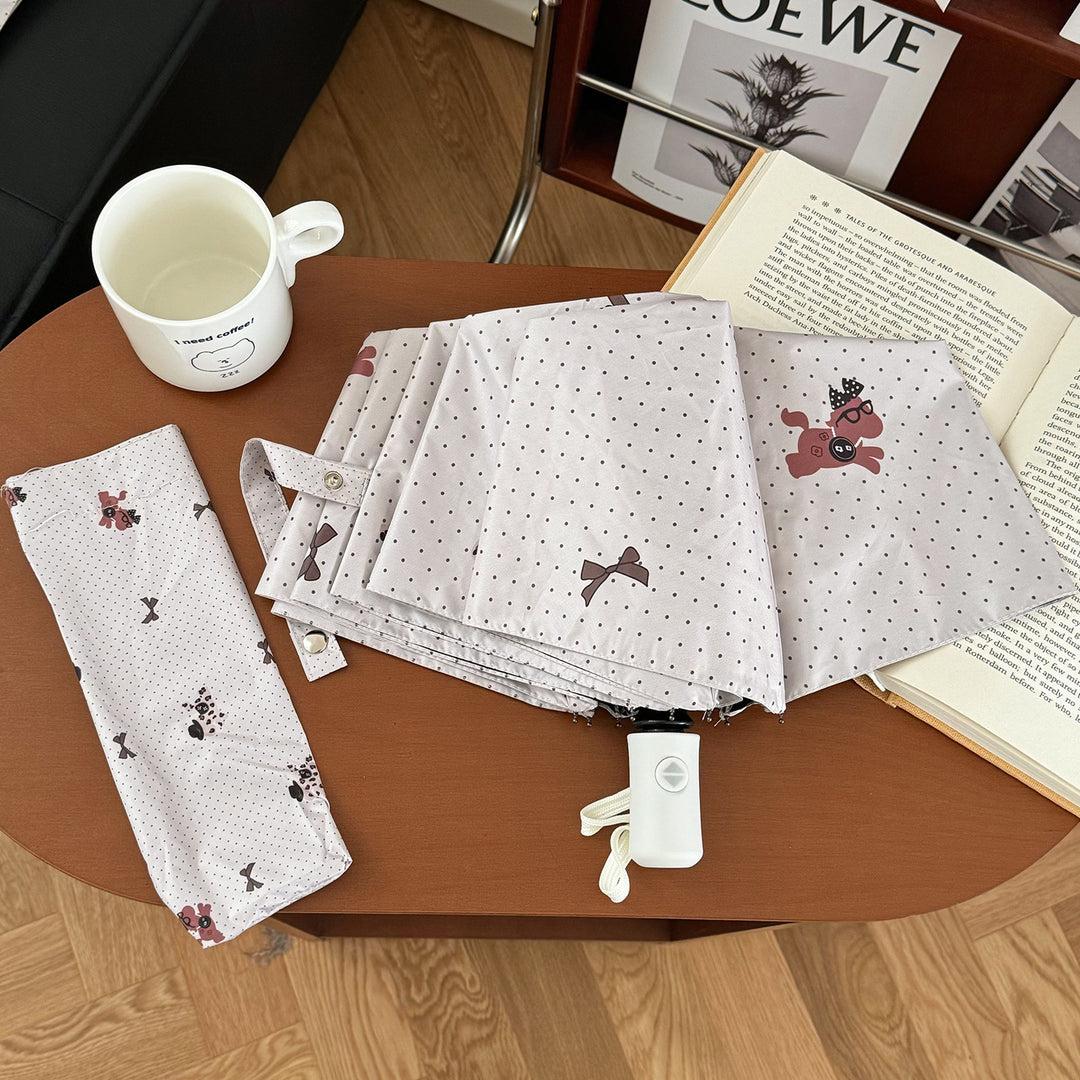 Ladies collapsible umbrella with playful design Stornfield