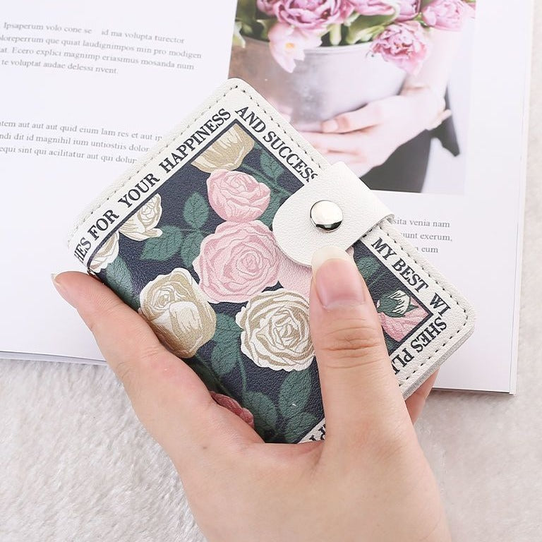 Elegant Rose Print Wallet Stornfield