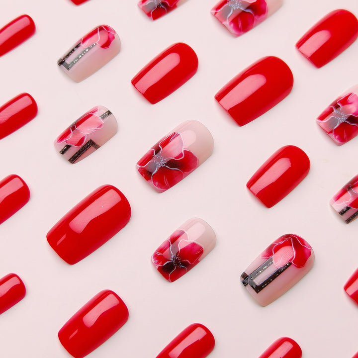 Creative Art Nails with Stylish Poppy Flower Design Stornfield