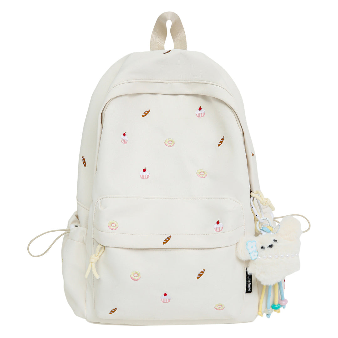 Playful backpack with unique back pattern appliqués Stornfield