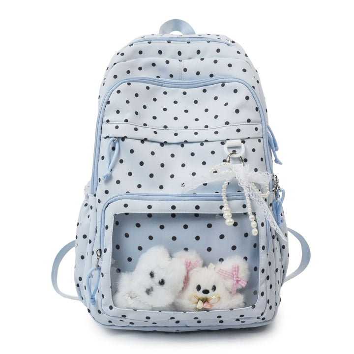 Cute Polka Dot Patterned Backpack