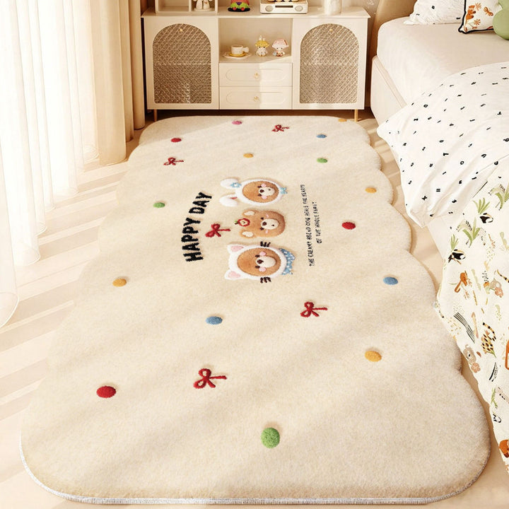 Cute Animal-Themed Plush Area Rug