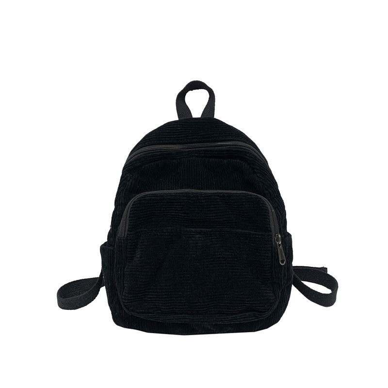 Corduroy Textured School Backpack Stornfield