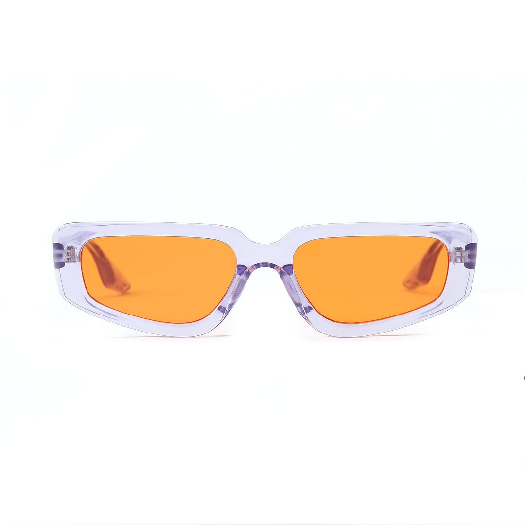Women's stylish square sunglasses with modern high-gloss plastic frame Stornfield