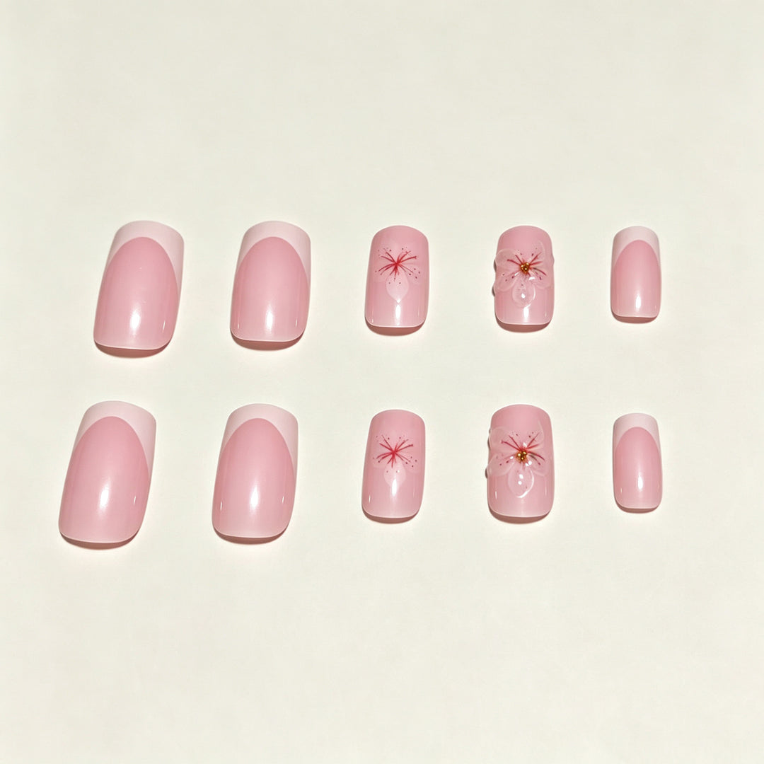 Floral Design Press-On Nail Tips Stornfield
