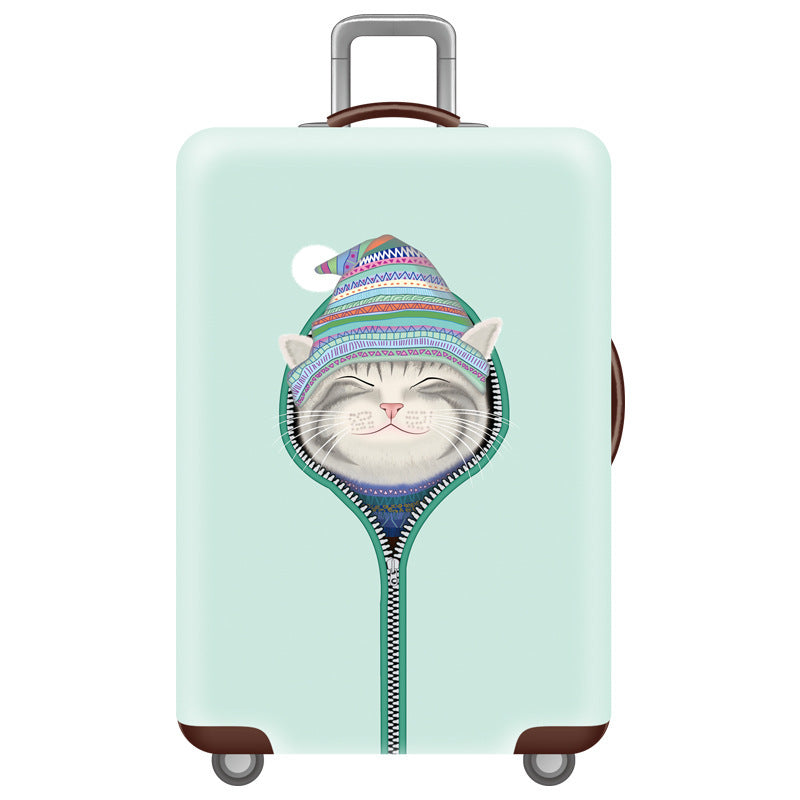 Women's Hard Shell Suitcase with Cute Cat Design Stornfield