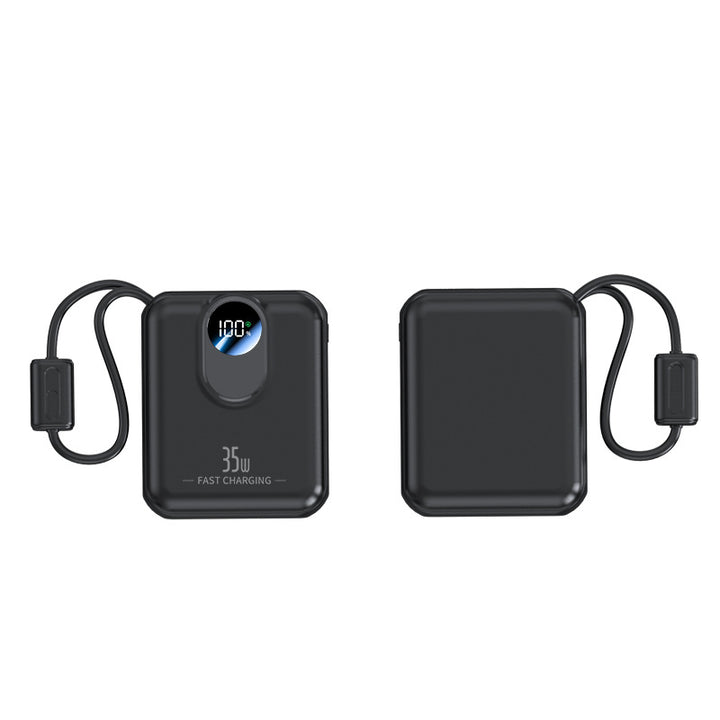 Power bank with fast charging function and integrated charging cables Stornfield