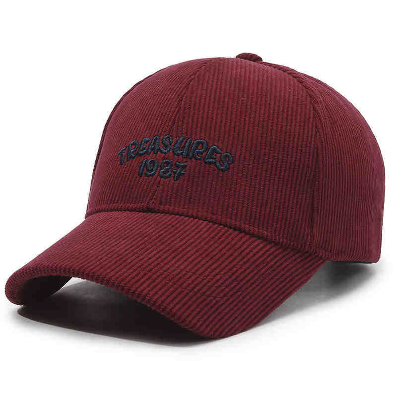 Women's Corduroy Embroidered Baseball Cap Stornfield