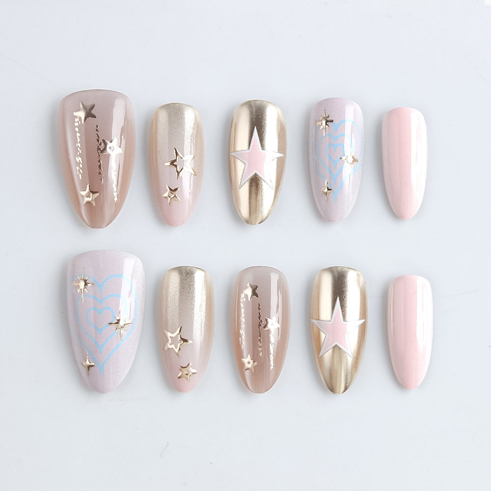 Star-Embellished Press-On Nail Set Stornfield