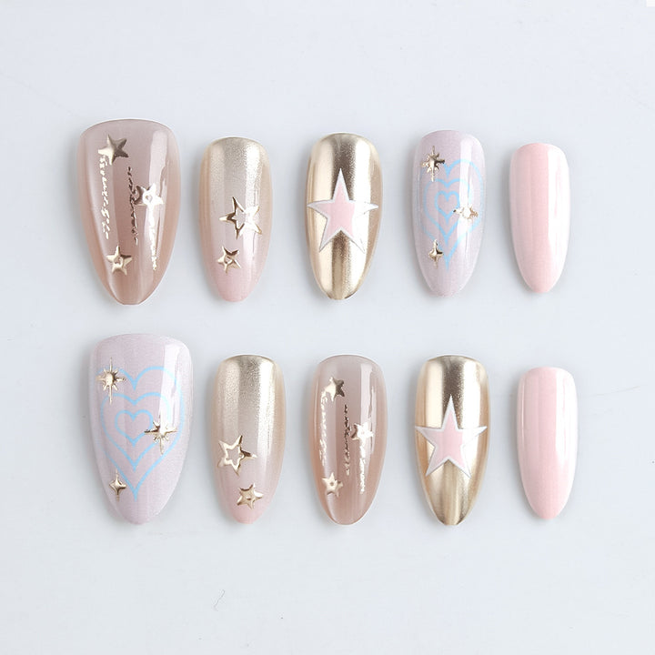 Star-Embellished Press-On Nail Set Stornfield
