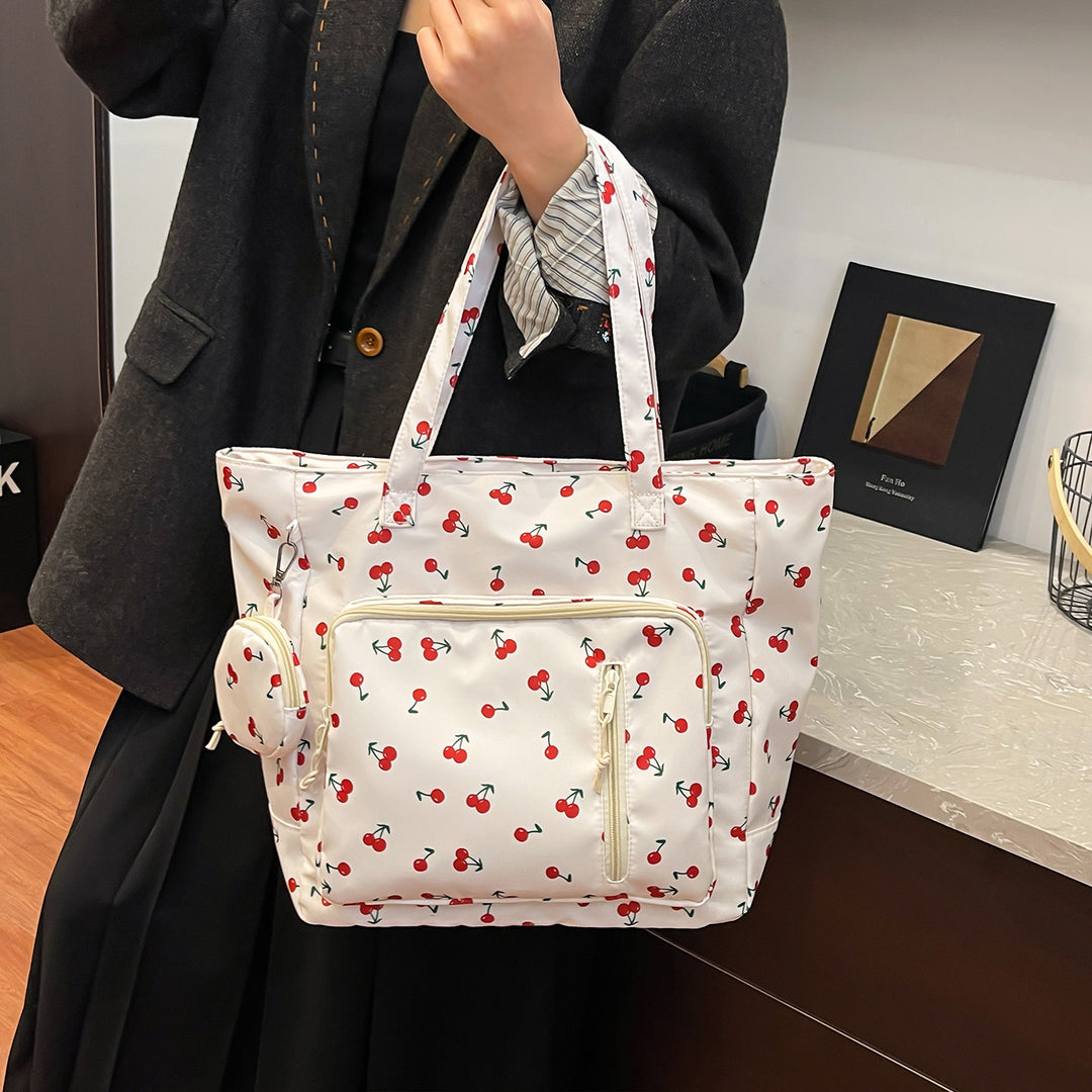 Functional Floral Print Tote Bag Stornfield