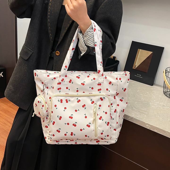 Functional Floral Print Tote Bag Stornfield