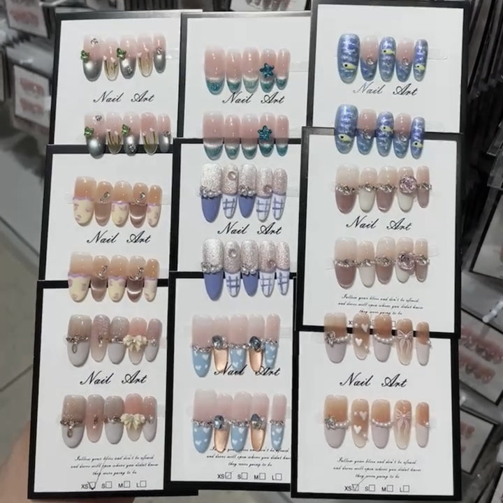 Decorative Press-On Nail Art Collection