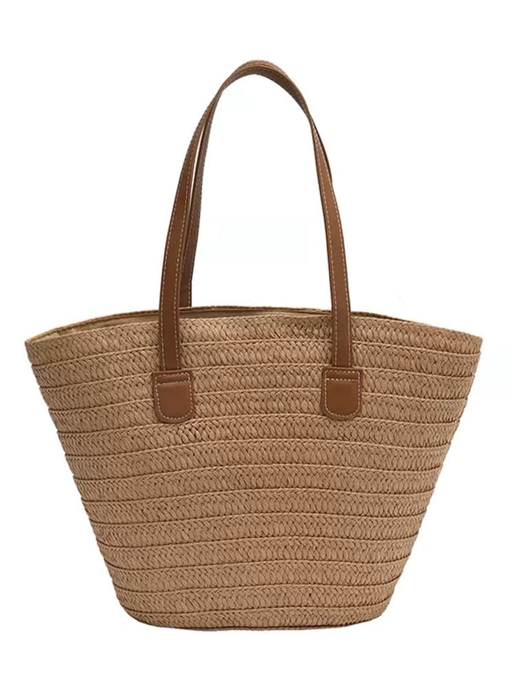 Handcrafted Beach Bag Made of Natural Material with Sturdy Handles Stornfield