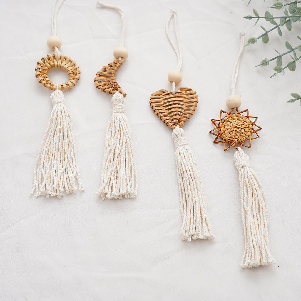 Boho Chic Woven Heart Wall Hanging Stornfield