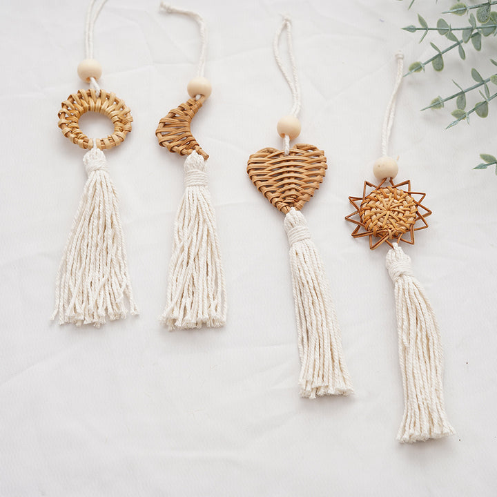 Boho Chic Woven Heart Wall Hanging Stornfield