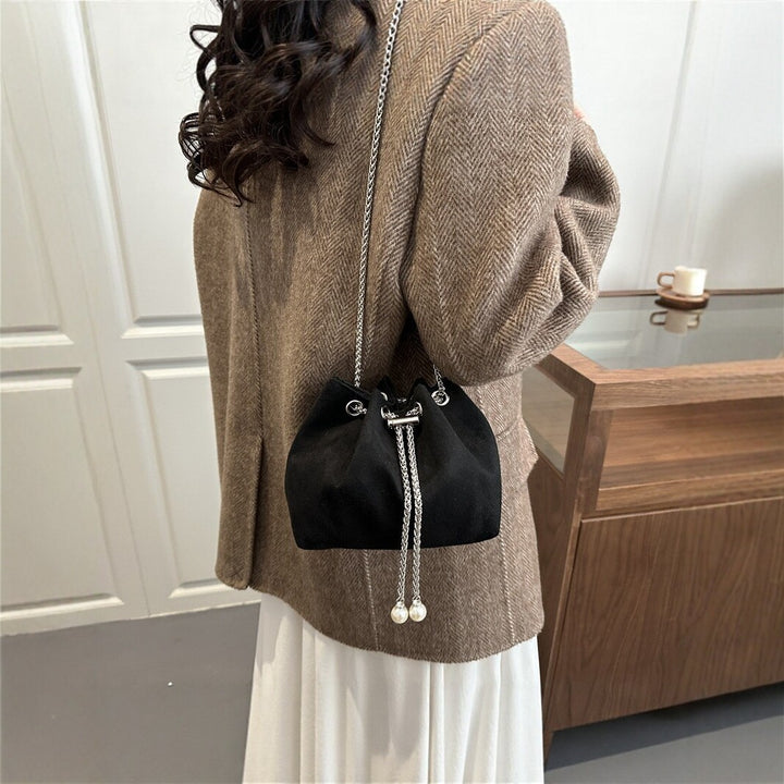 Stylish Drawstring Chain Bag