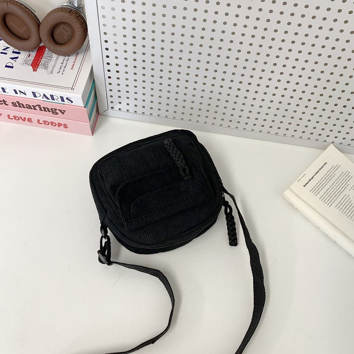 Compact Corduroy Crossbody Bag Stornfield