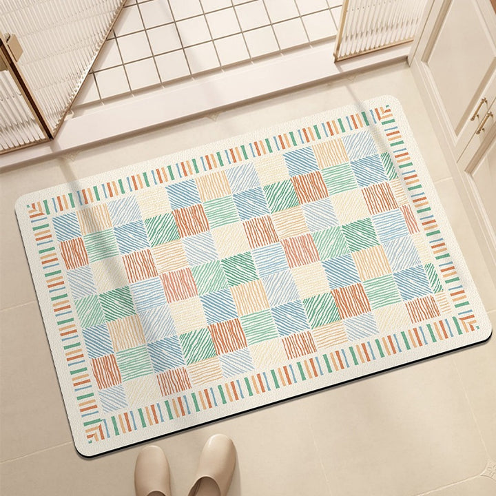 Stylish Geometric Pattern Bath Mat