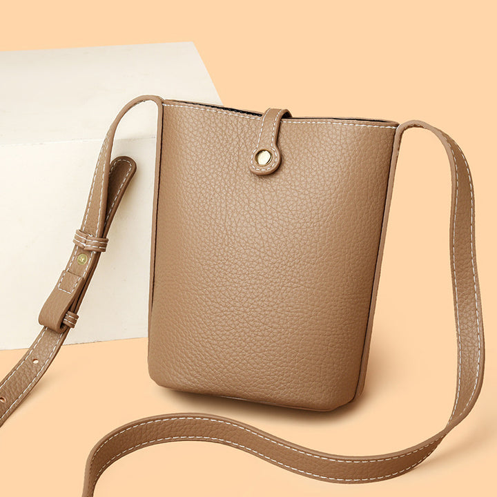 Compact Leather Crossbody Purse