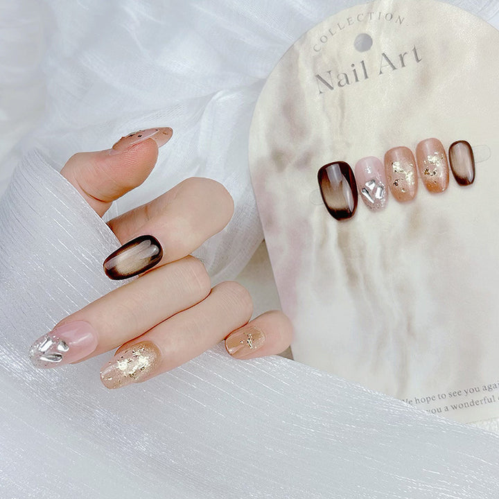Elegant French Tip Press On Nails Stornfield