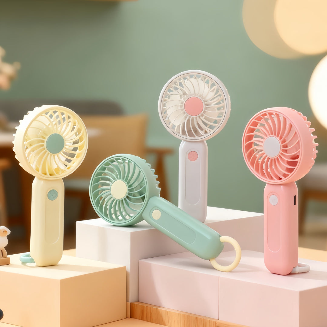 Women's Portable Hand Fan with USB Charging Function Stornfield