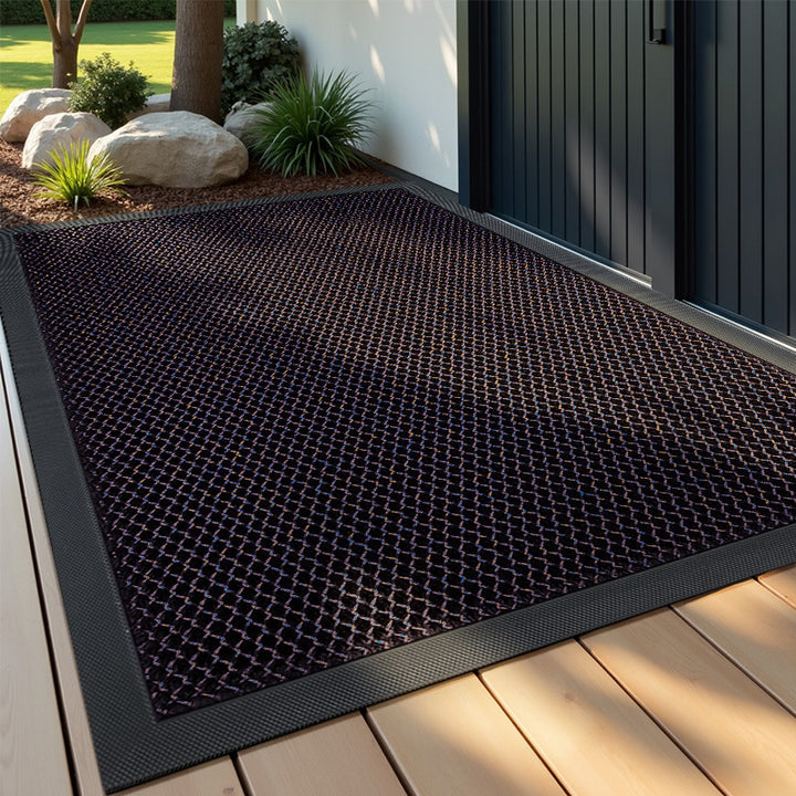 Honeycomb Texture Outdoor Welcome Mat