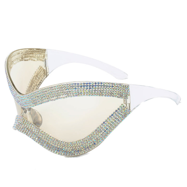 Ladies glamorous sunglasses with rhinestone-studded frame Stornfield