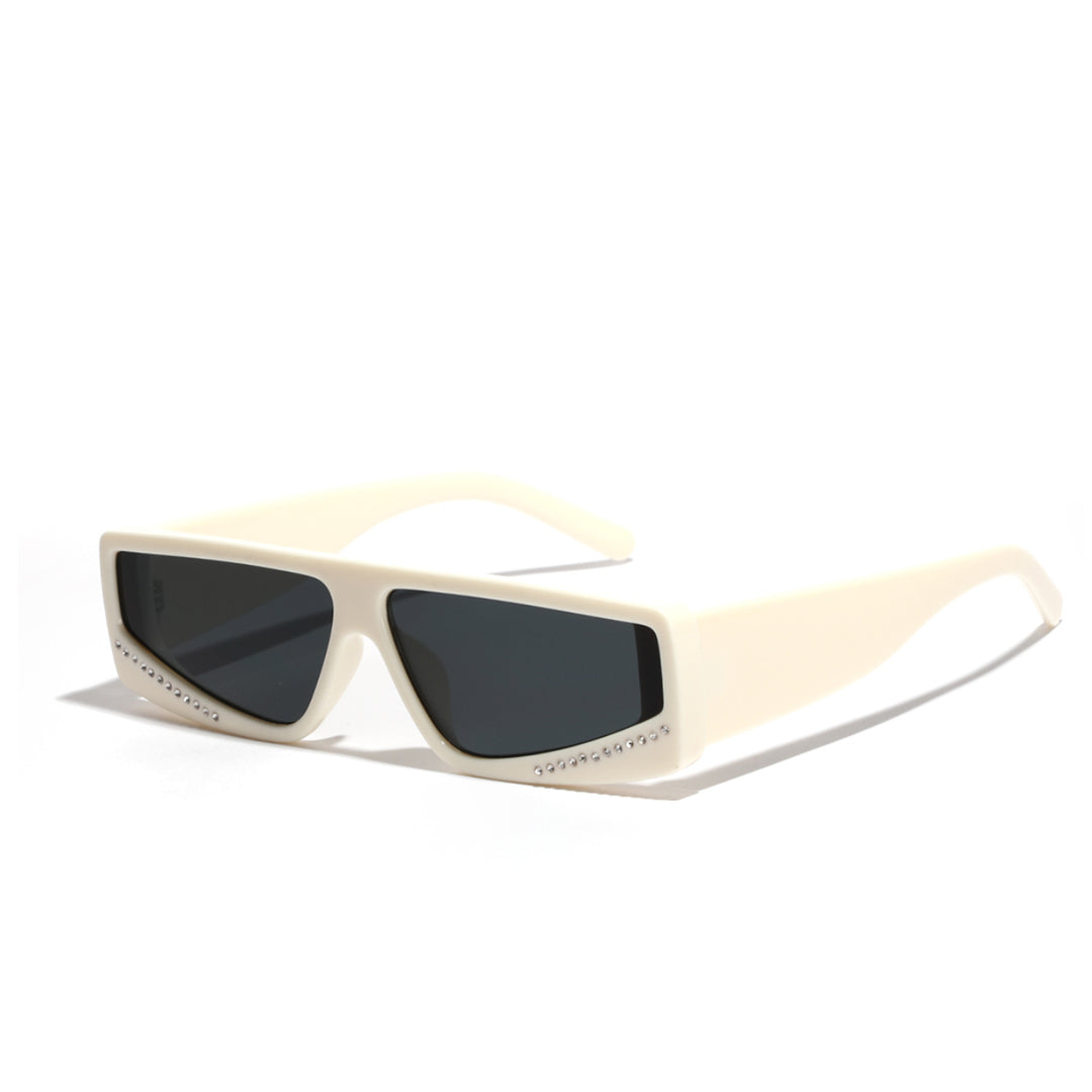 Women's oversized sunglasses with futuristic shape and stylish embellishments Stornfield