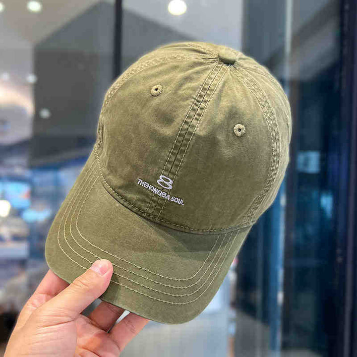 Men's Distressed Cotton Baseball Cap Stornfield