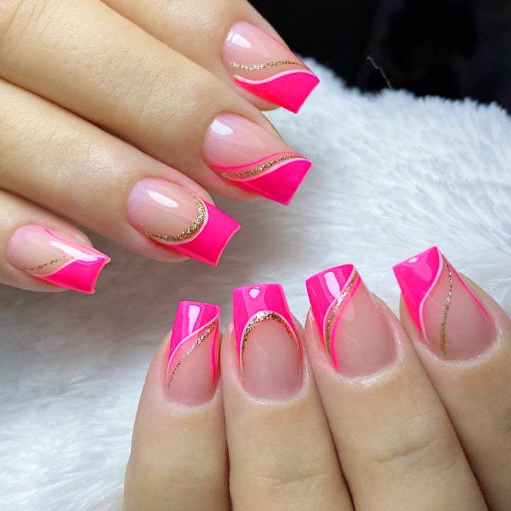 Glamorous Gradient Nail Art Extensions Stornfield