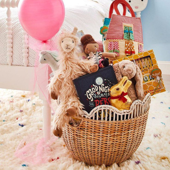 Playful storage basket with wave edge Stornfield