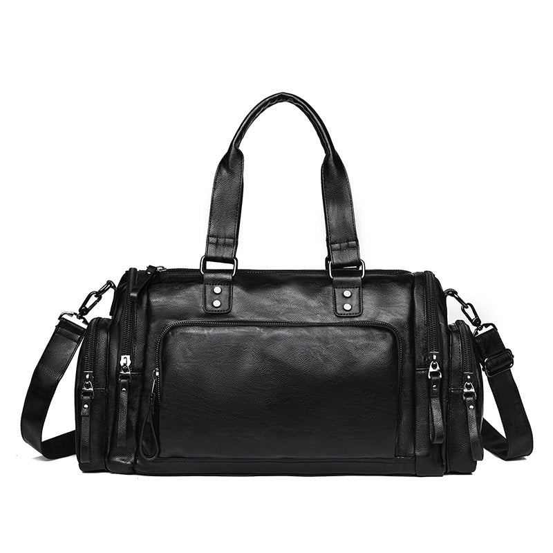 Premium Leather Travel Duffle Bag Stornfield