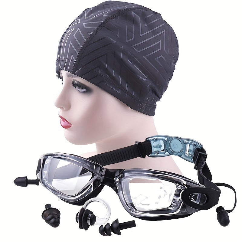 Swimming Sports Set with Ergonomic Swimming Goggles and Stylish Swim Cap Stornfield
