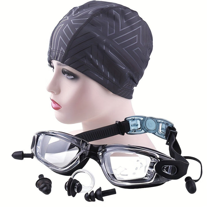 Swimming Sports Set with Ergonomic Swimming Goggles and Stylish Swim Cap Stornfield