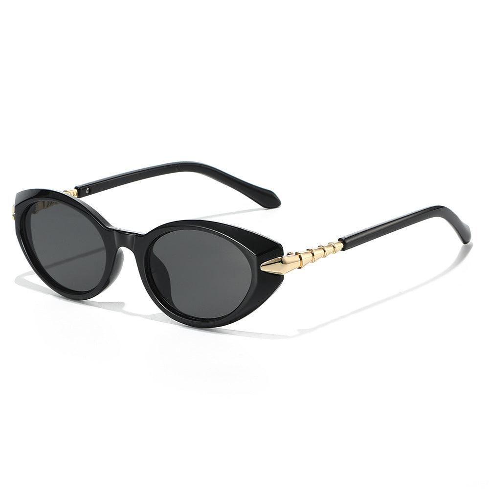 Designer Cat-Eye Sunglasses with Gold Accents Stornfield