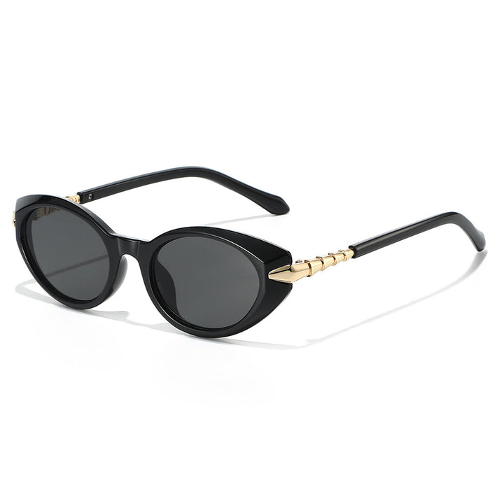 Designer Cat-Eye Sunglasses with Gold Accents Stornfield