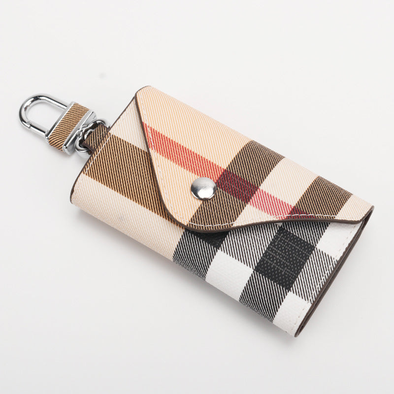 Checkered Pattern Keychain Wallet Stornfield
