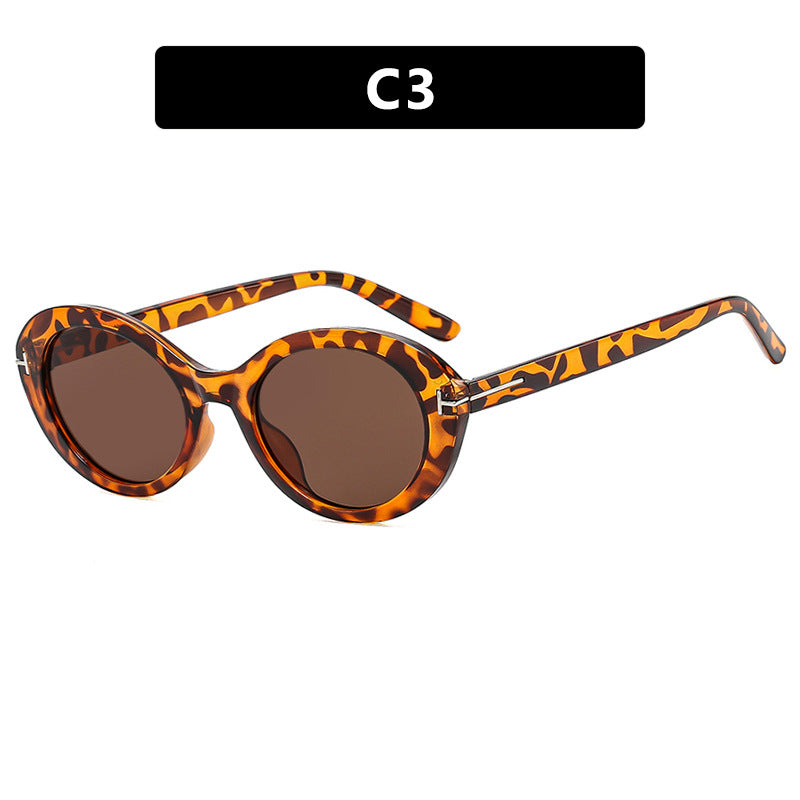 Ladies fashionable sunglasses with innovative oval frame and UV protection Stornfield