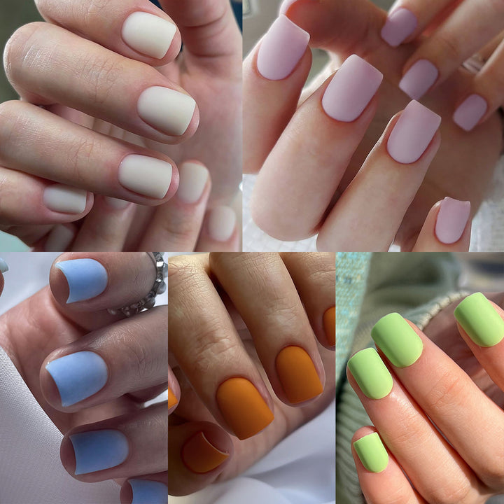 Matt lacquered nail art Stornfield