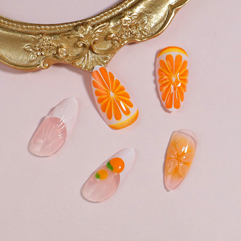 Premium Press-On Nail Set with Decorative Accents Stornfield