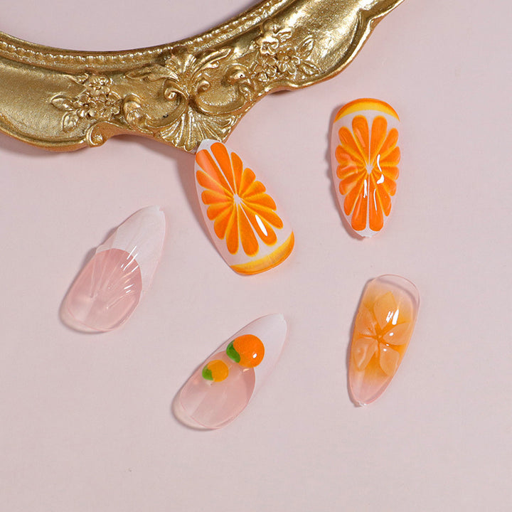 Premium Press-On Nail Set with Decorative Accents Stornfield
