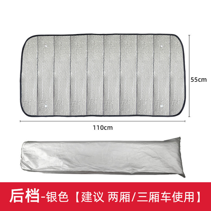 Unisex nan foldable car sunshade with reflective thermal insulation Stornfield